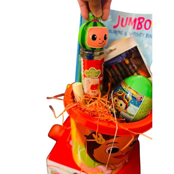 Cocomelon Easter, bundle Sand Pail with jumbo coloring book 7 piece pack and go - Picture 8 of 10